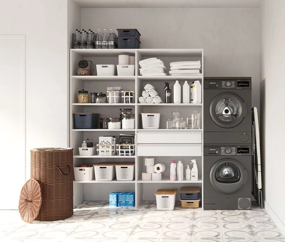 Buanderie Compacte et Astucieuse